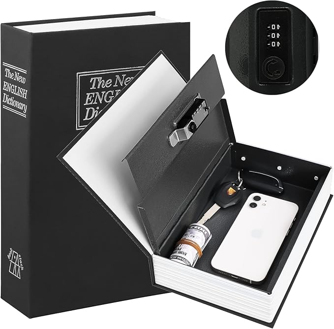 Hidden Book Safe With Lock