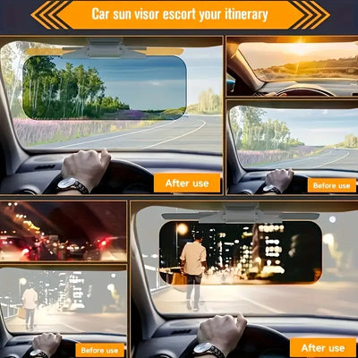 2 in 1 Anti Glare Sun Visor - Day & Night