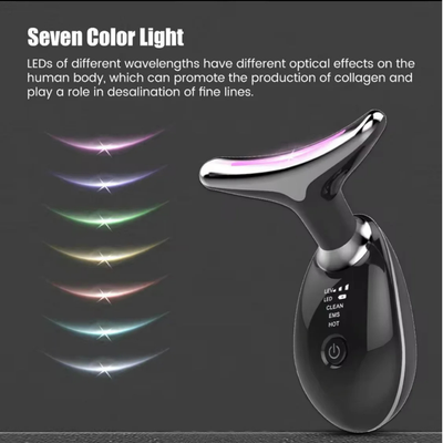 Digital Massager for Facial and Neck – LED Light Therapy & Microcurrent Skincare Tool