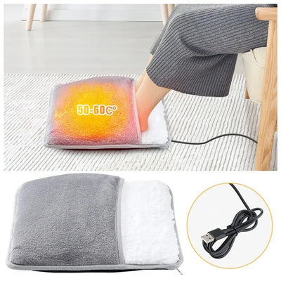 Washable USB Foot Warmer and Periods Cramp Relieving Heating Pad